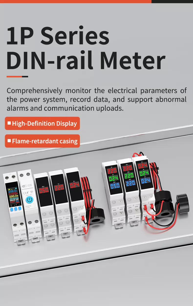 1P Din rail Meter
