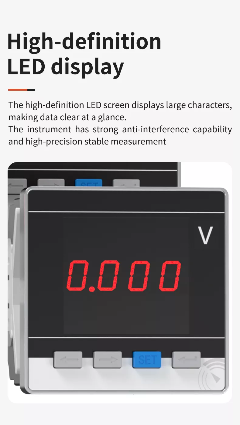 Single Phase LED Digital Voltmeter