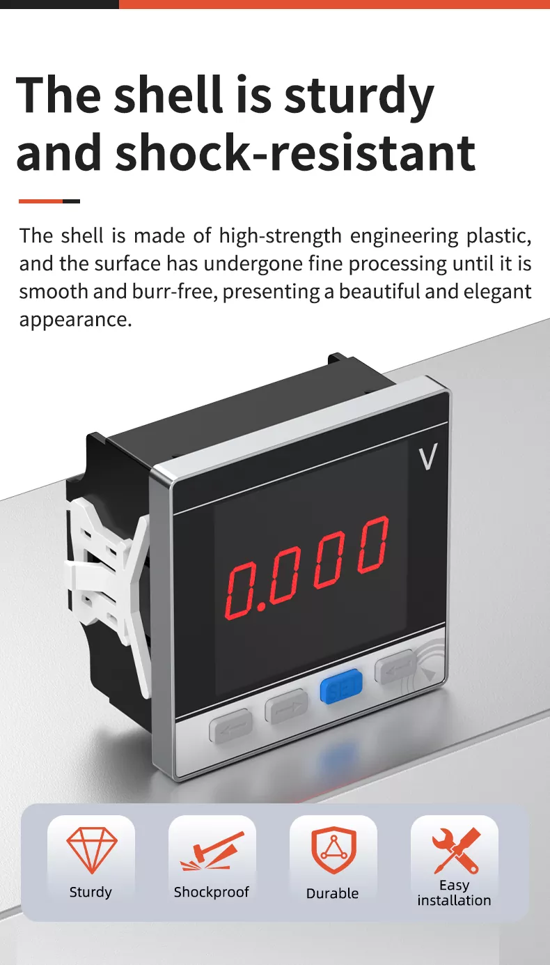 Single Phase LED Digital Voltmeter