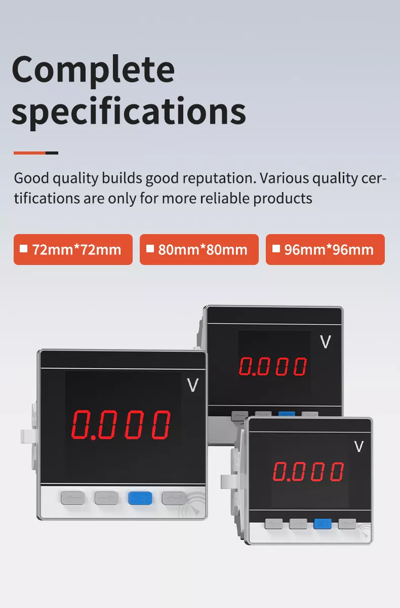 Single Phase LED Digital Voltmeter