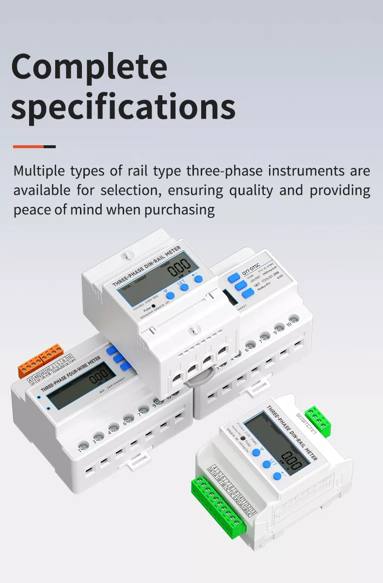 Three Phase 4p Din Rail Transformer Multifunction Meter