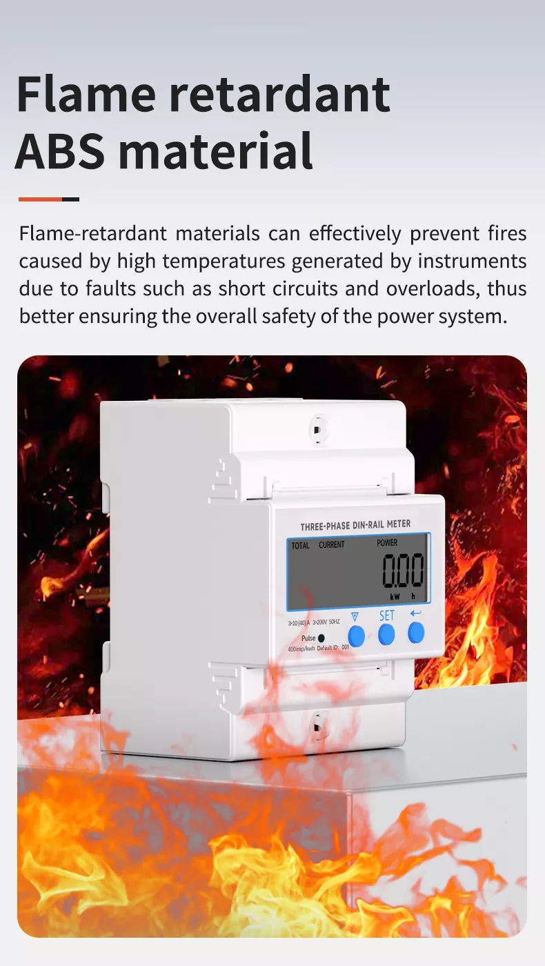 Three Phase Din Rail Meter