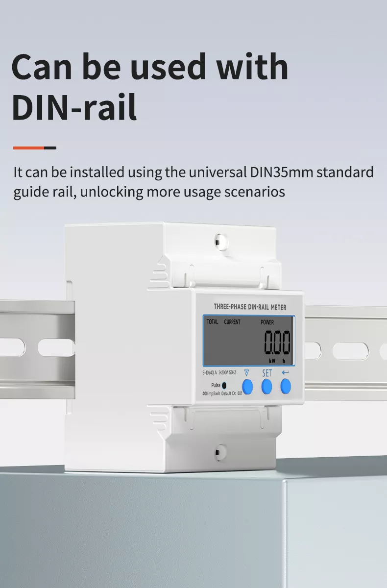 Three Phase Din Rail Meter