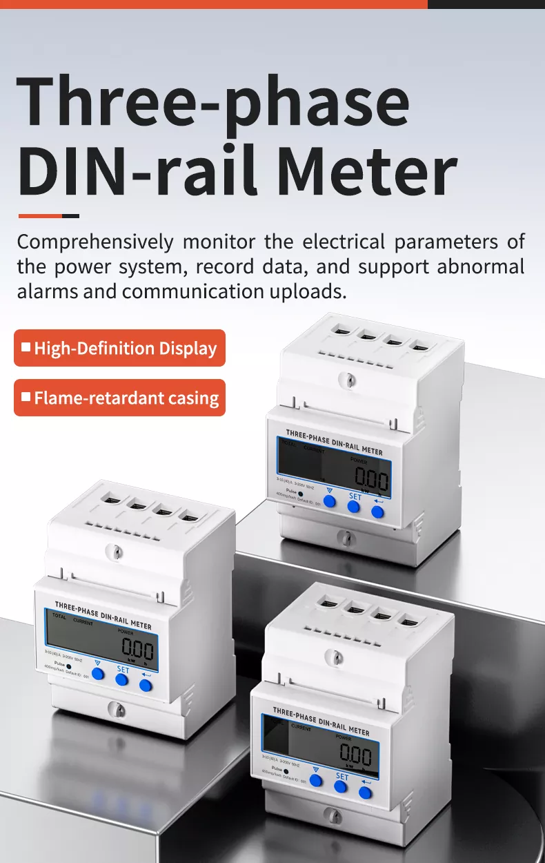 Three Phase Din Rail Meter