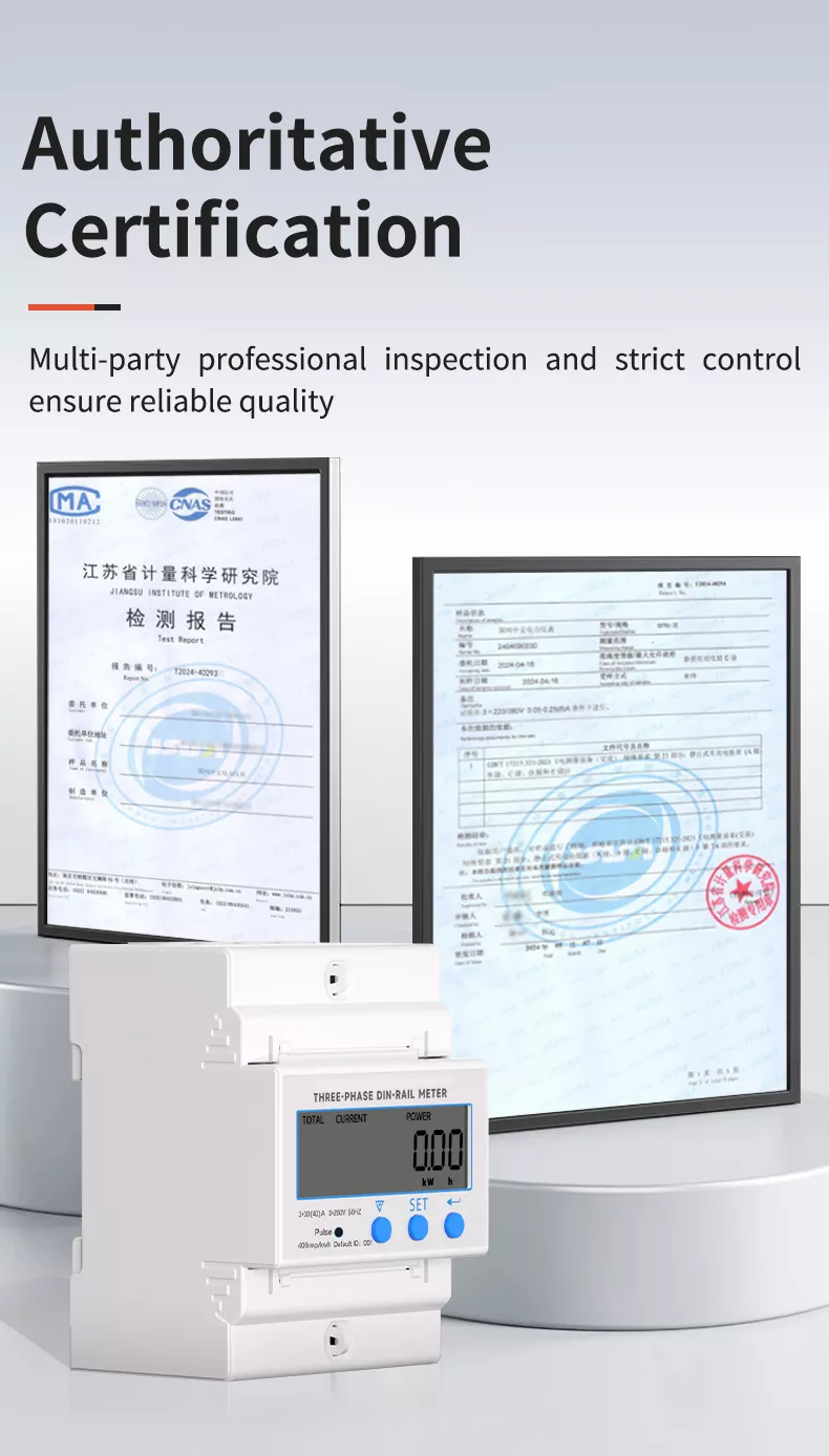 Three Phase Din Rail Meter