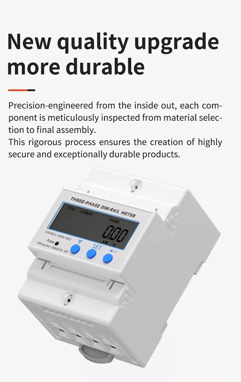 Three Phase Din Rail Meter