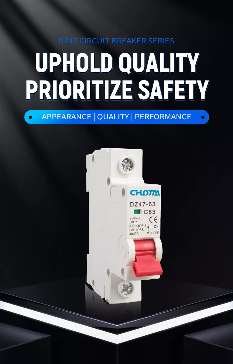 1P 63A DZ47 Miniature Circuit Breaker