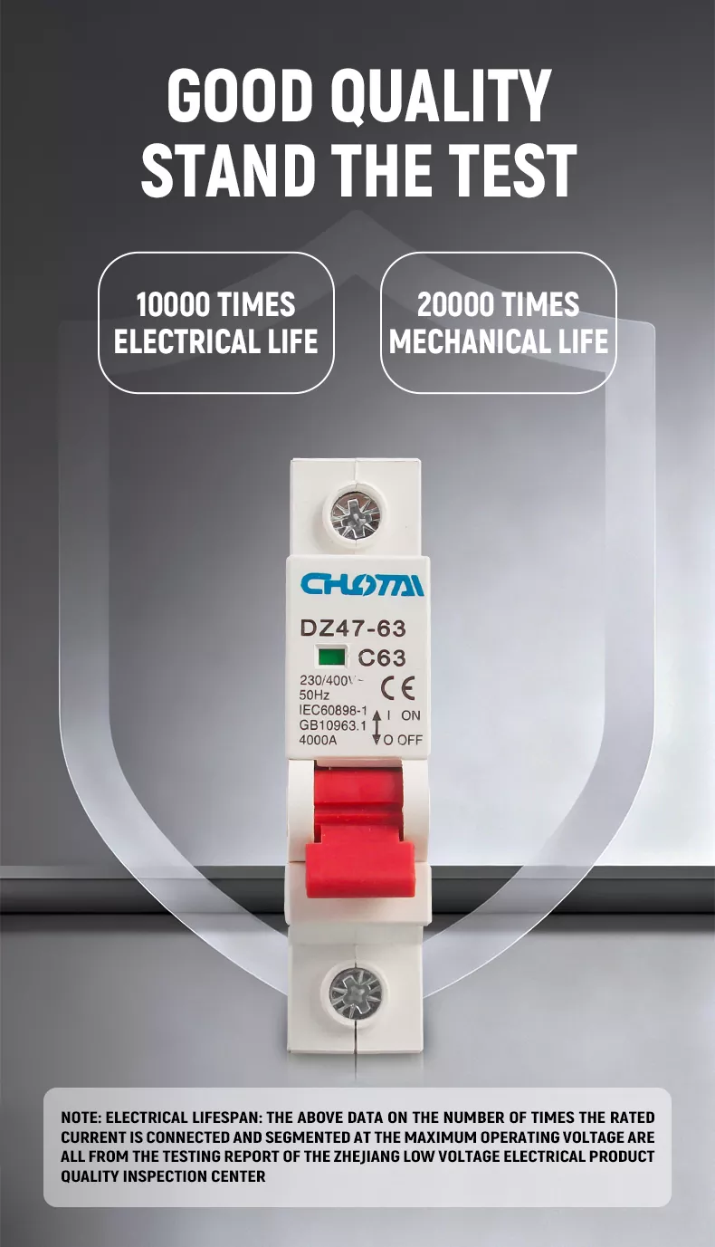 1P 63A DZ47 Miniature Circuit Breaker