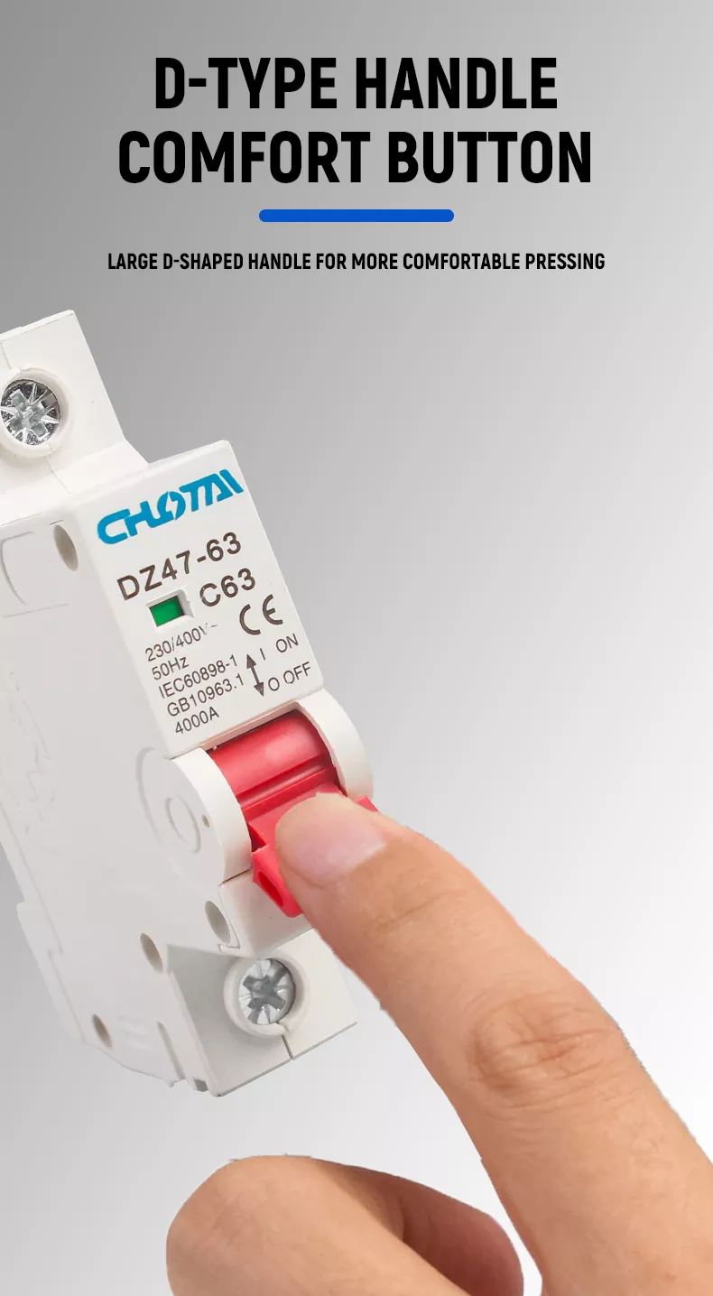 1P 63A DZ47 Miniature Circuit Breaker