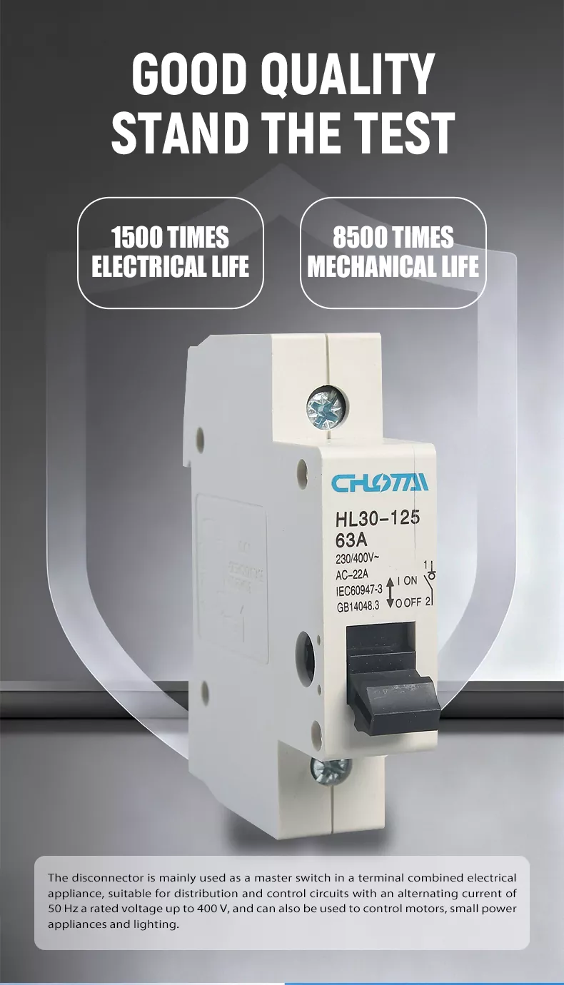 1P Pole DIN Rail Switch Disconnector