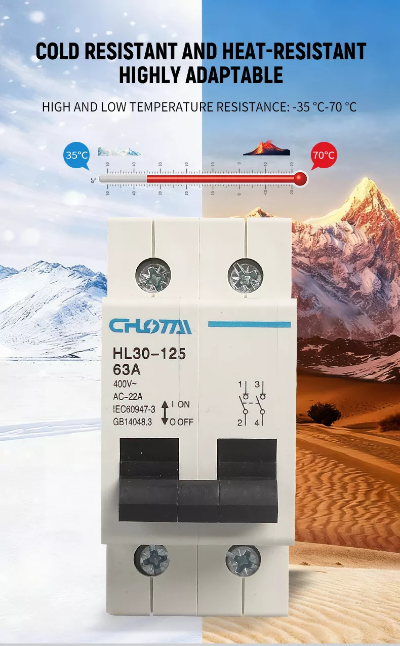 2P Pole DIN Rail Switch Disconnector