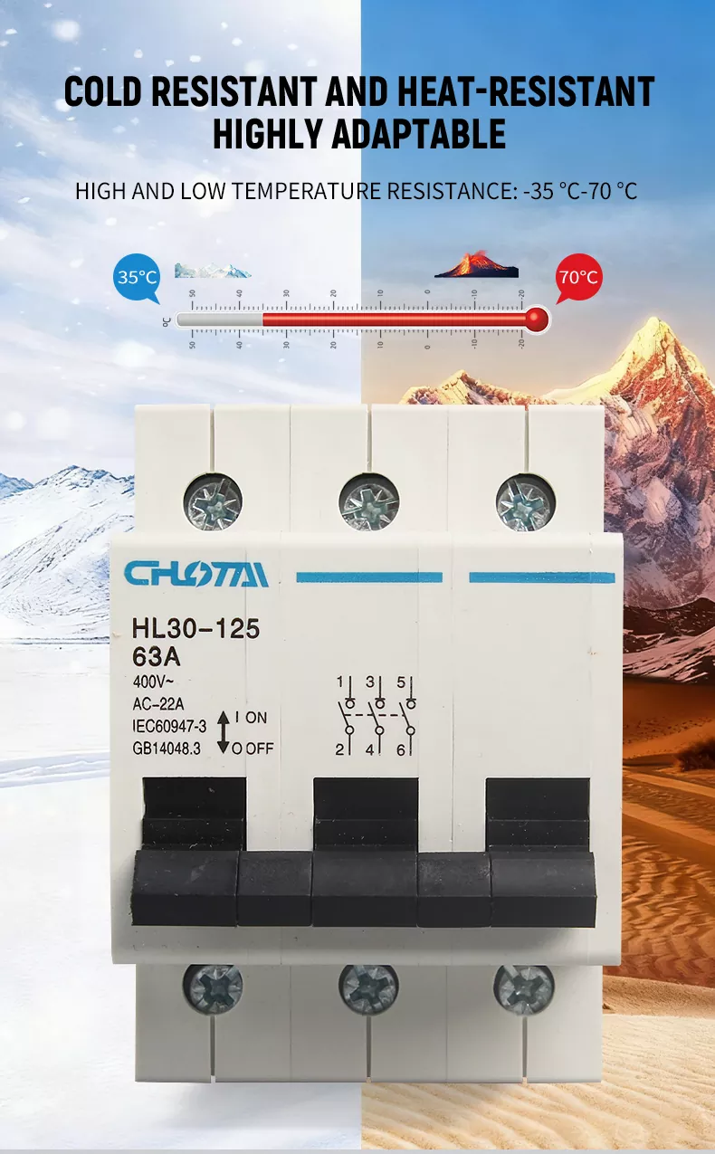 3P Pole DIN Rail Switch Disconnector