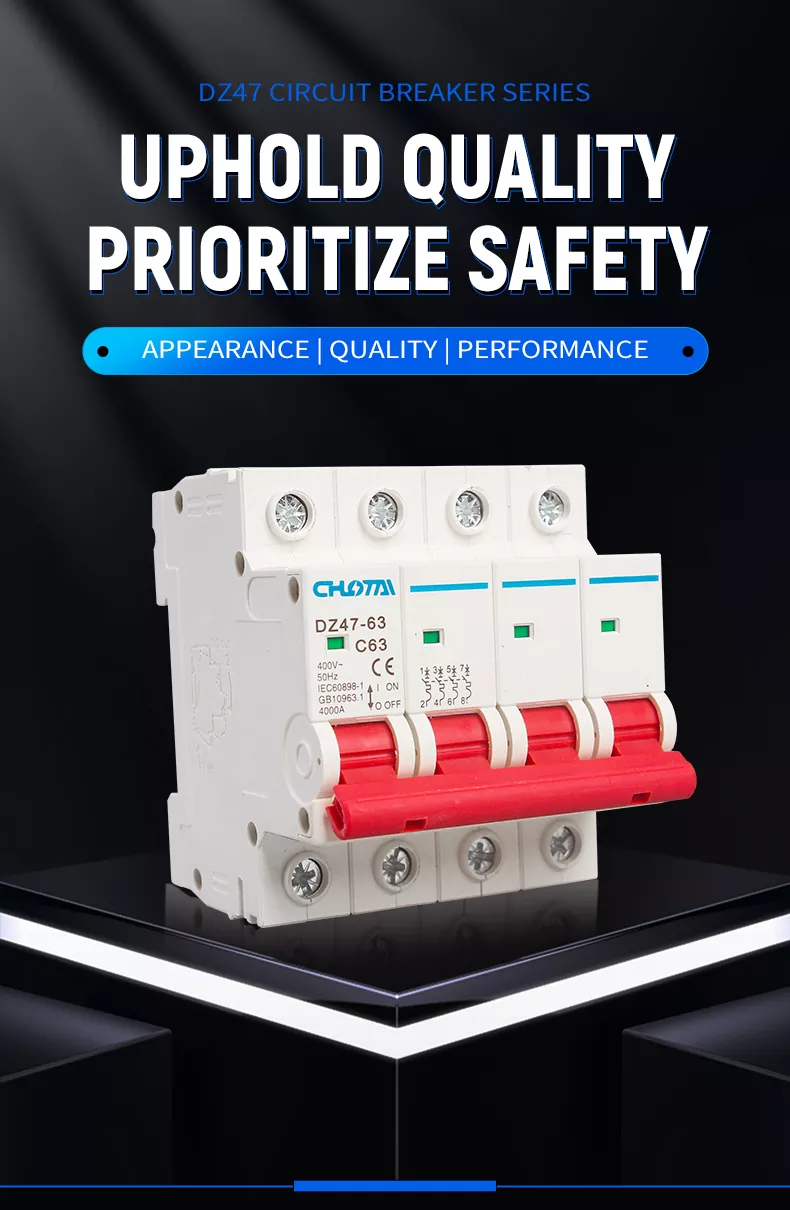 4P 63A DZ47 Miniature Circuit Breaker