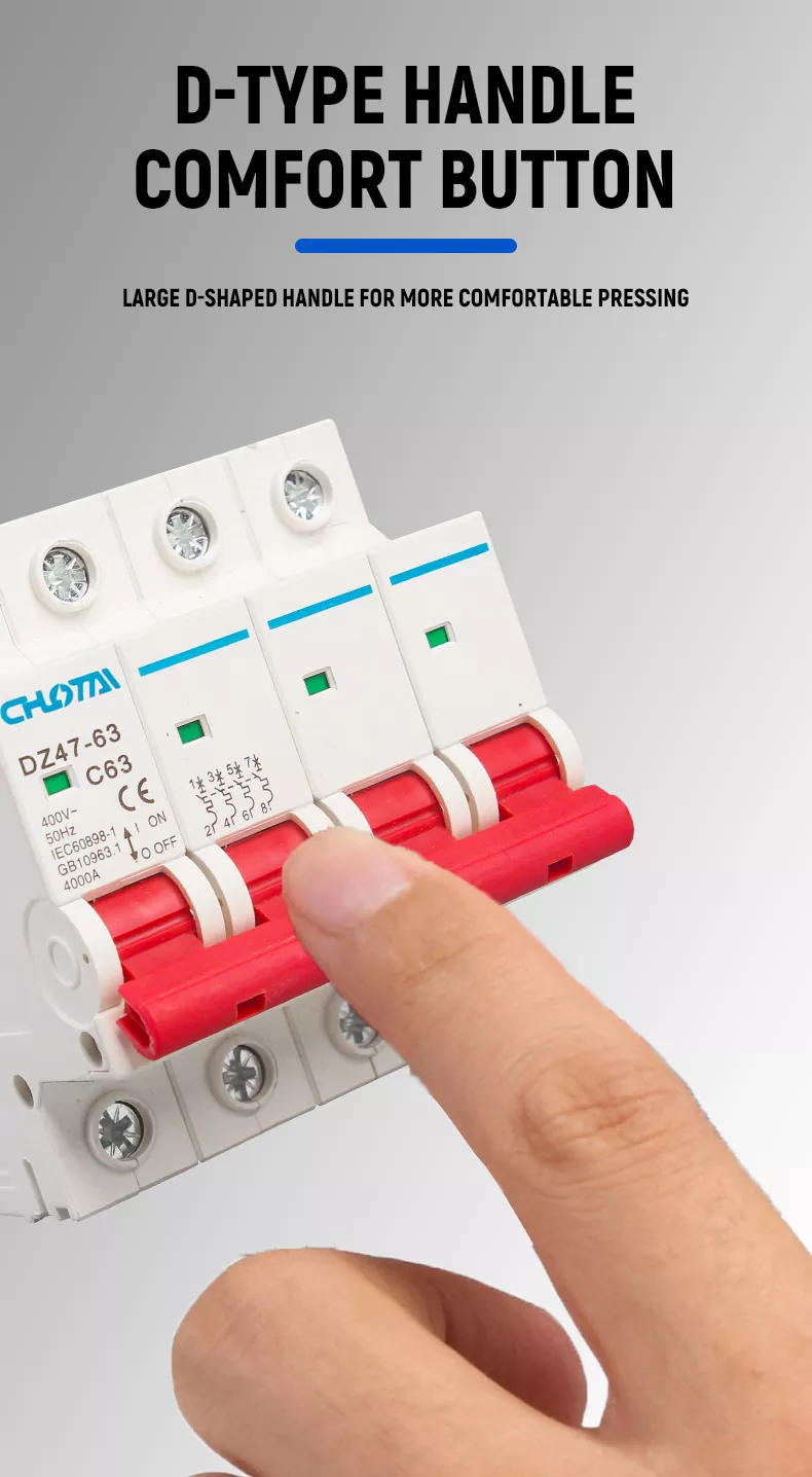 4P 63A DZ47 Miniature Circuit Breaker