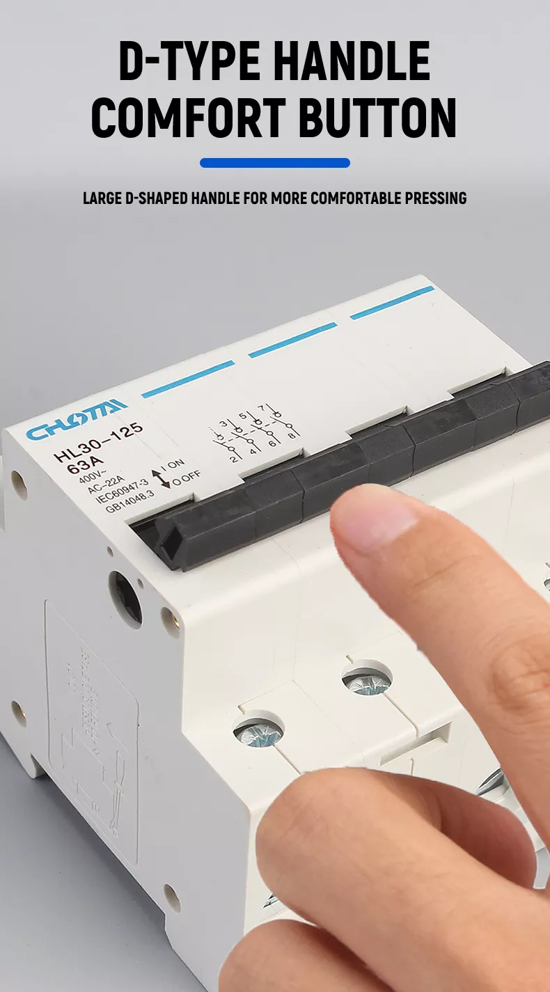 4P Pole DIN Rail Switch Disconnector