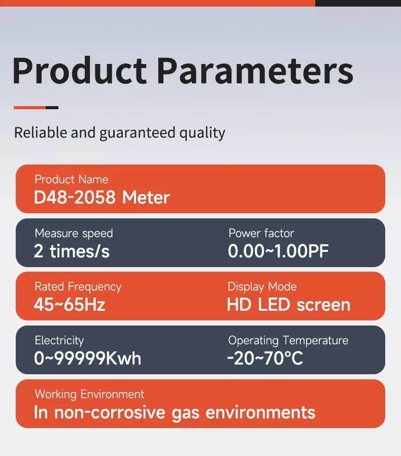 D48 2058 AC Multifunctional Meter