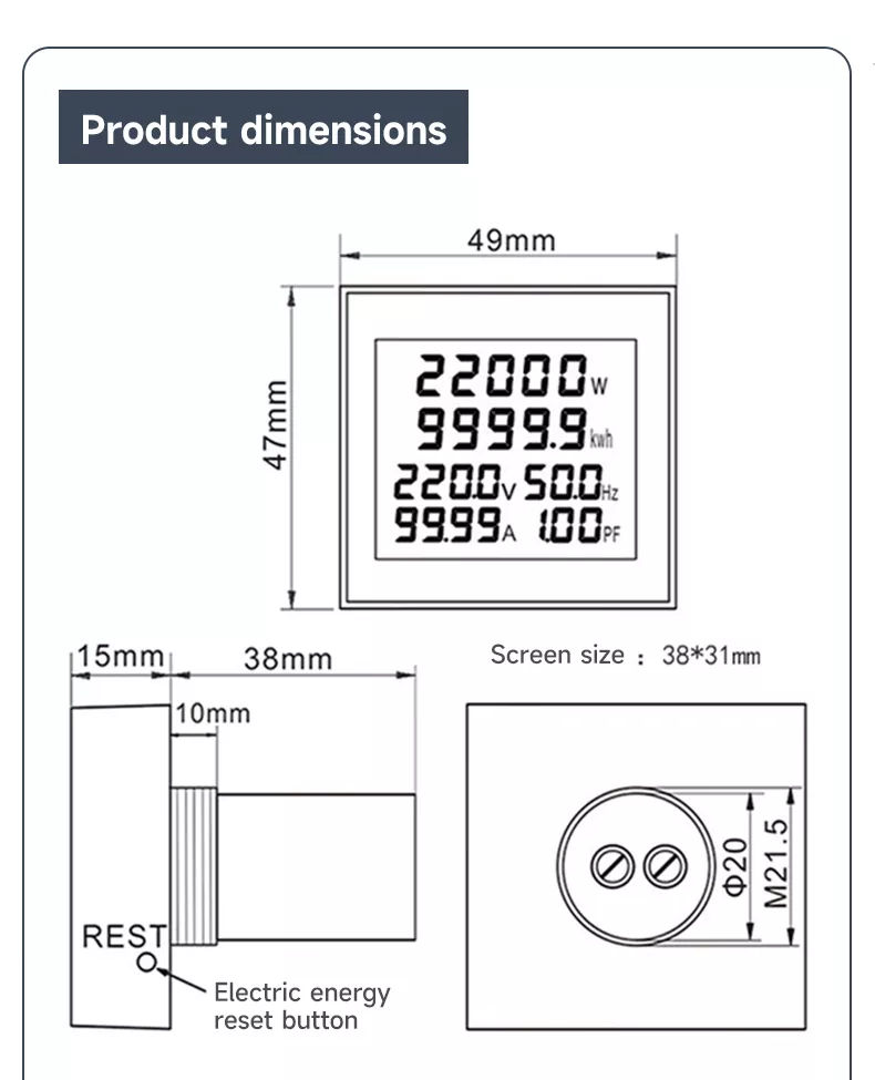 D48 2058 AC Multifunctional Meter