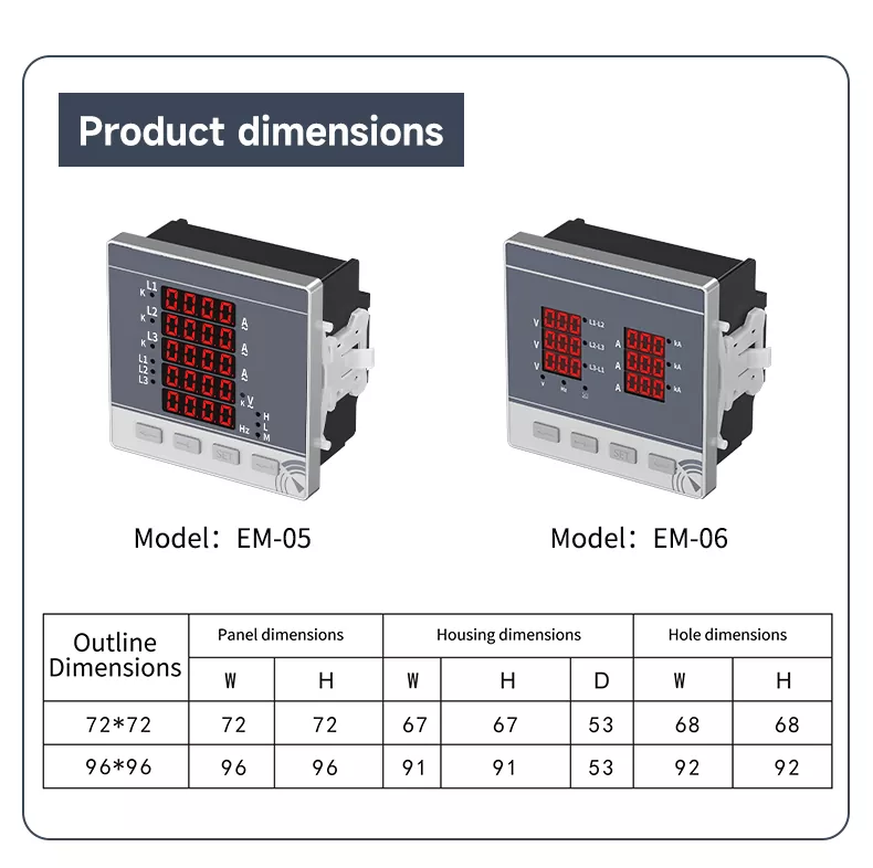 Em-06 Multifunctional Combined Meter