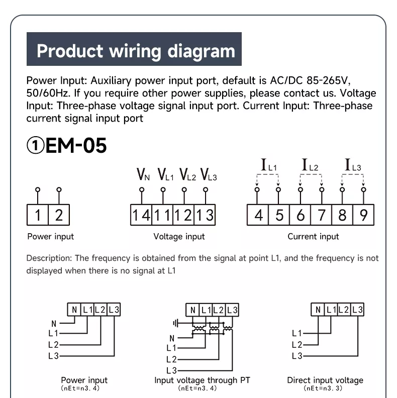 Em-06 Multifunctional Combined Meter