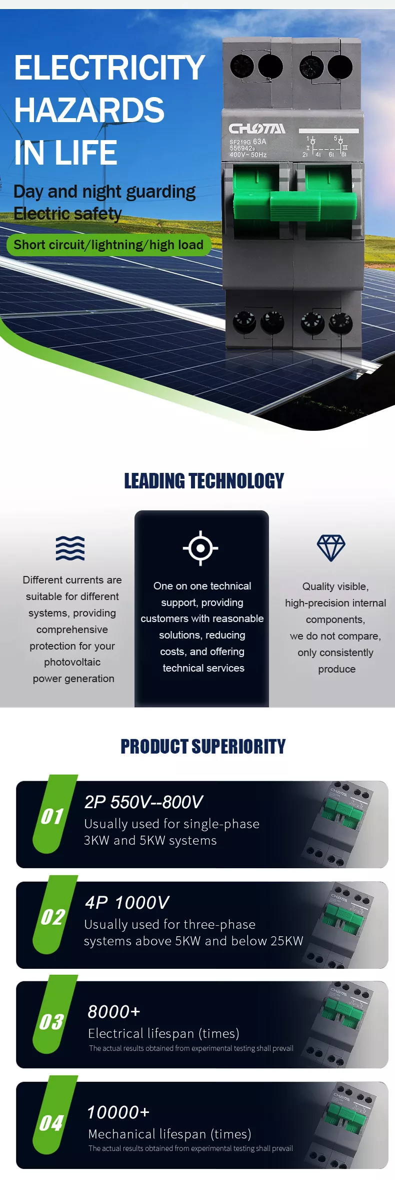 Small Dual Power Source Transfer Switch