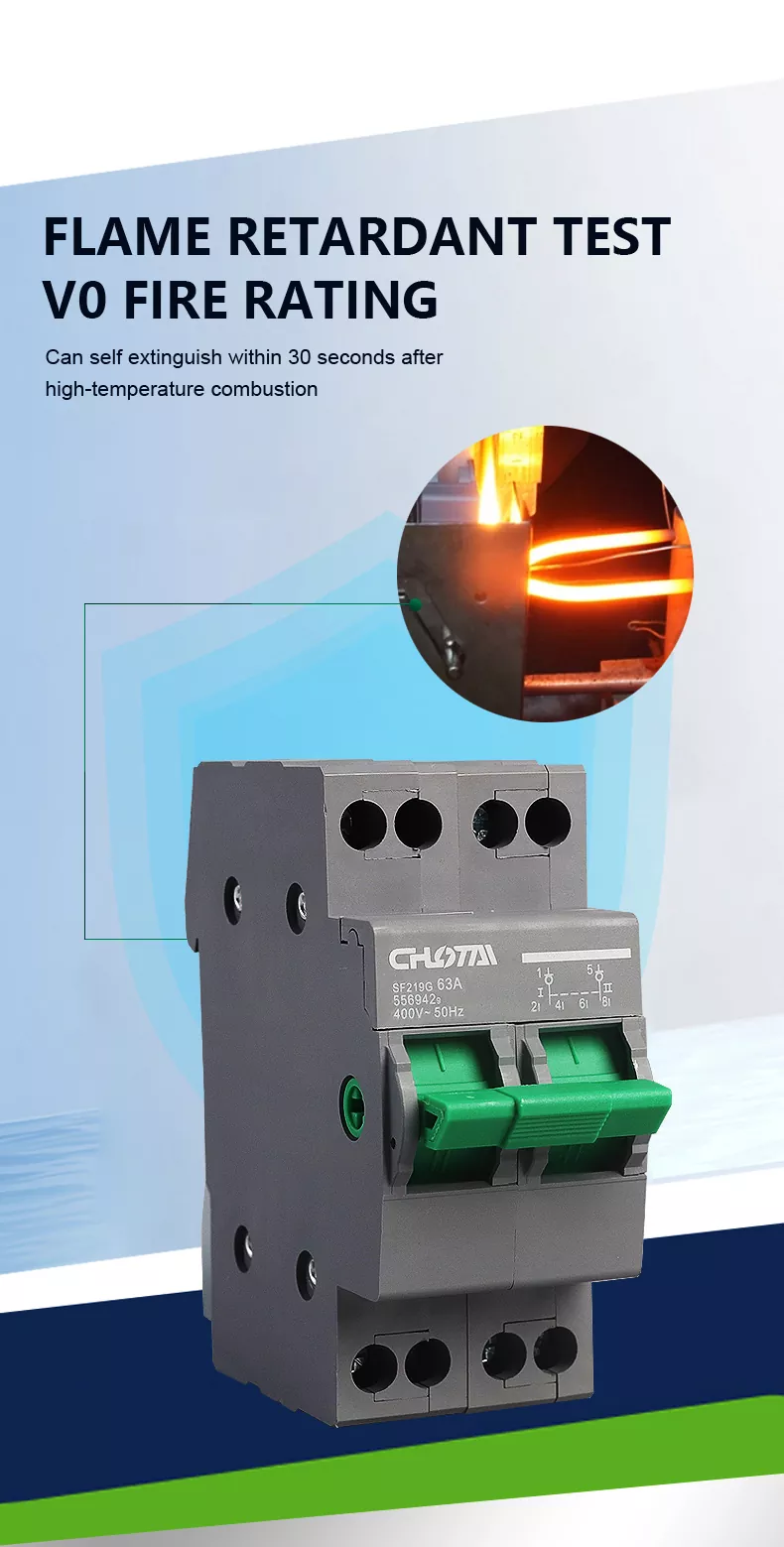 Small Dual Power Source Transfer Switch