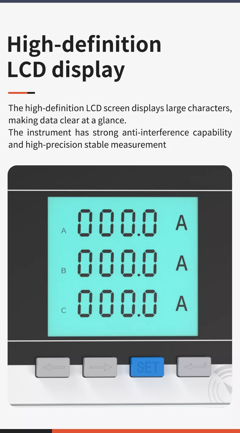 Three Phase LCD Digital Meter