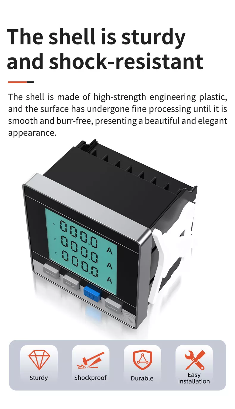 Three Phase LCD Digital Meter