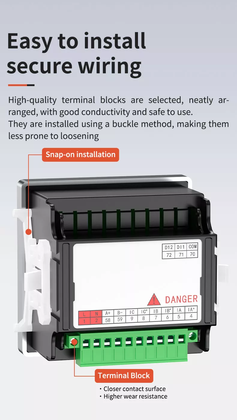 Three Phase LCD Digital Meter