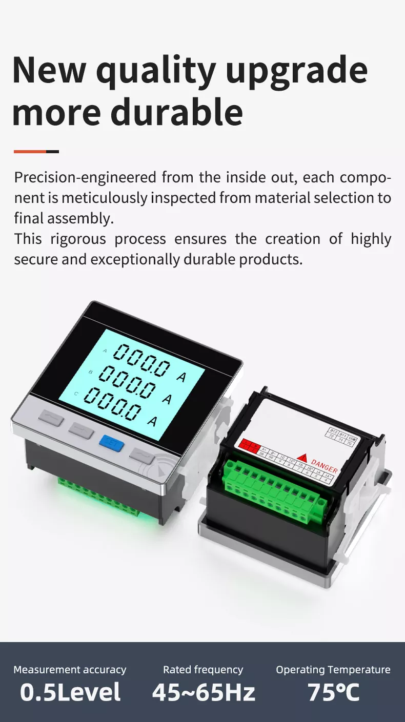 Three Phase LCD Digital Meter