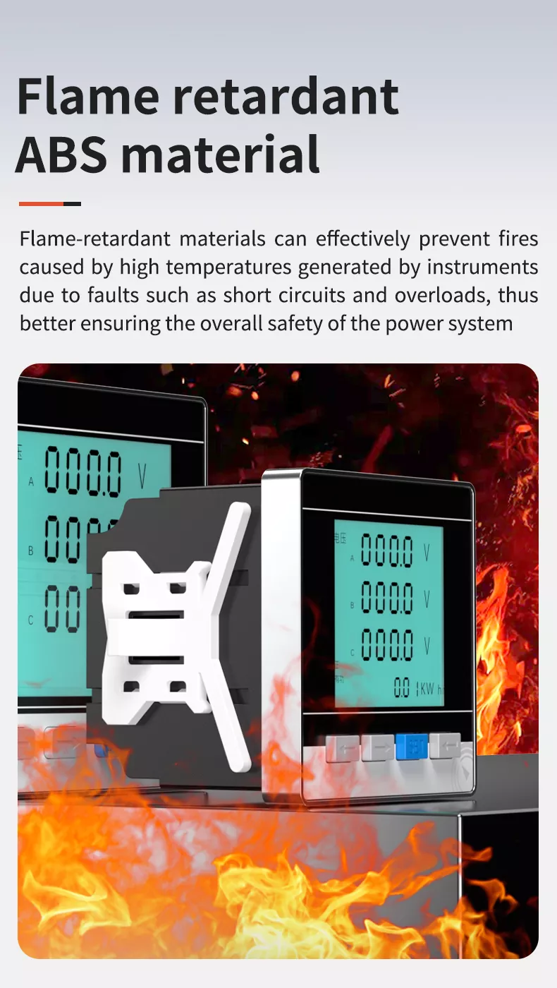 Three Phase LCD Multifunctional Meter