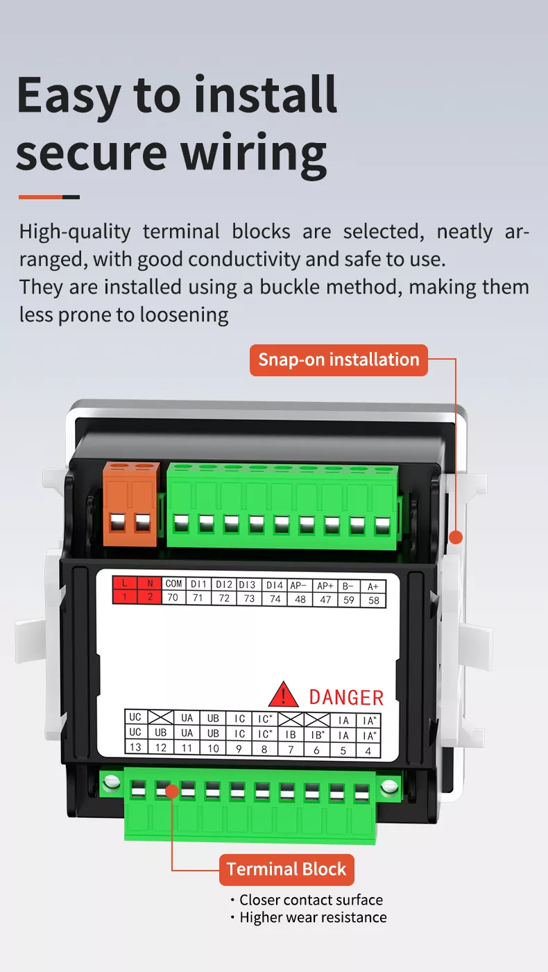 Three Phase LCD Multifunctional Meter
