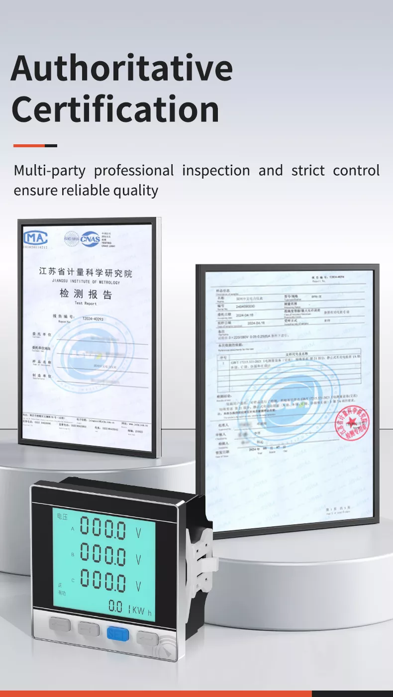 Three Phase LCD Multifunctional Meter