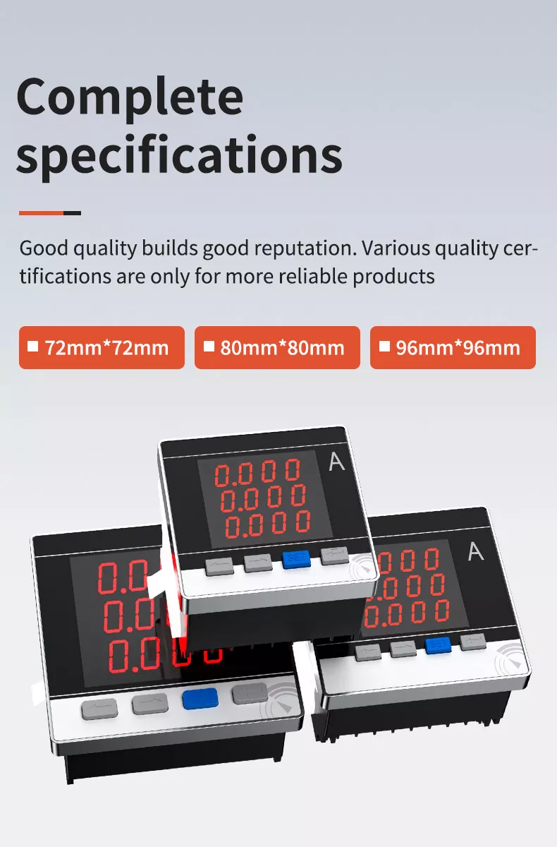 Three Phase LED Digital Ammeter