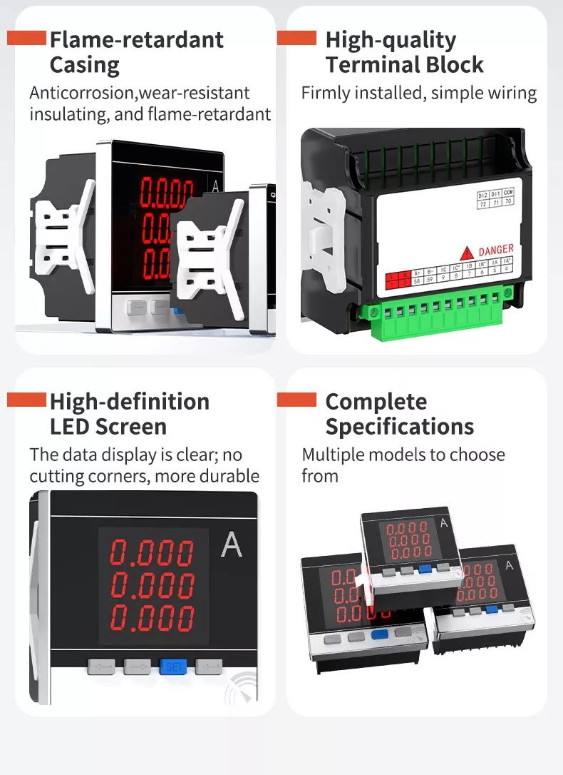 Three Phase LED Digital Ammeter