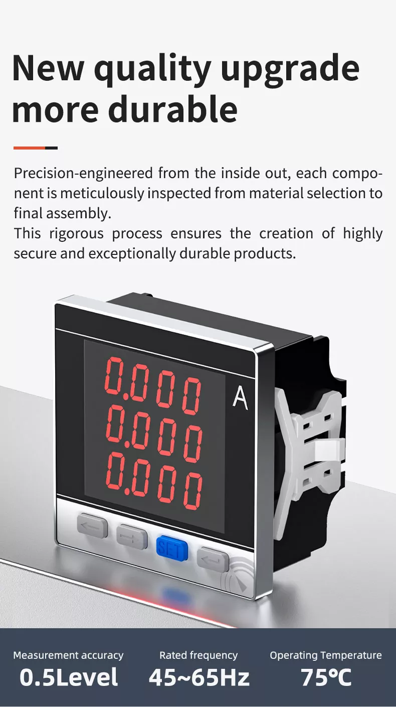 Three Phase LED Digital Ammeter