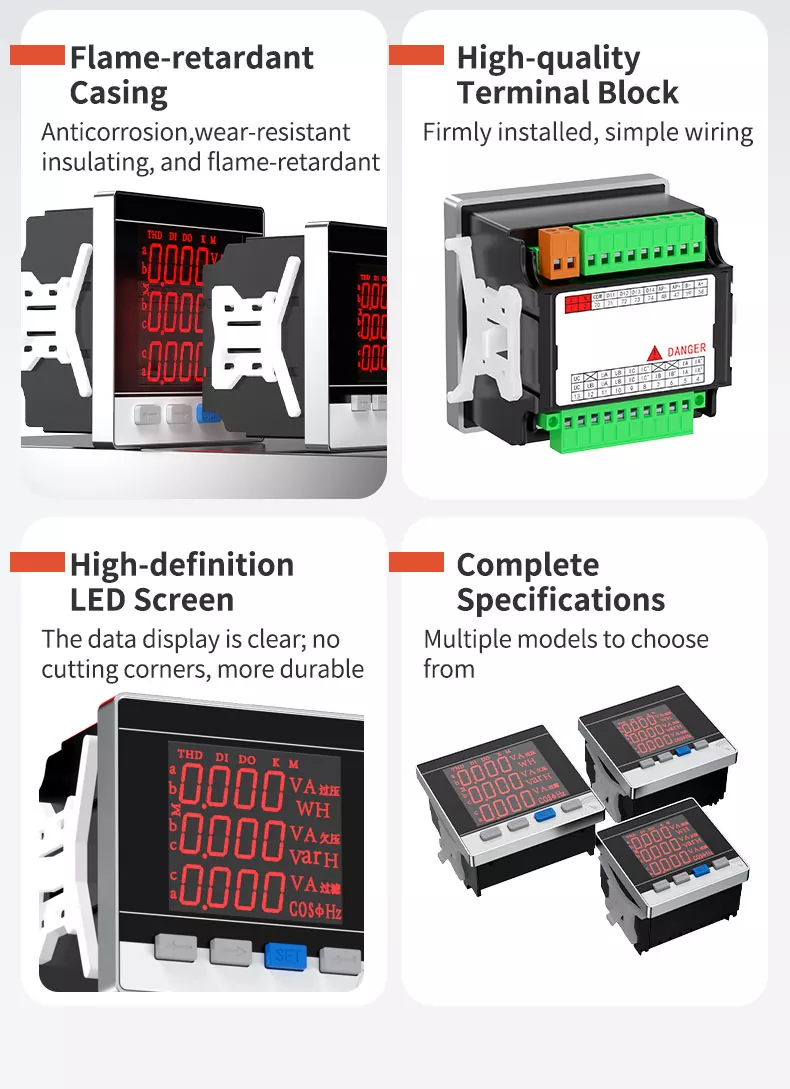 Three Phase LED Multifunctional Meter