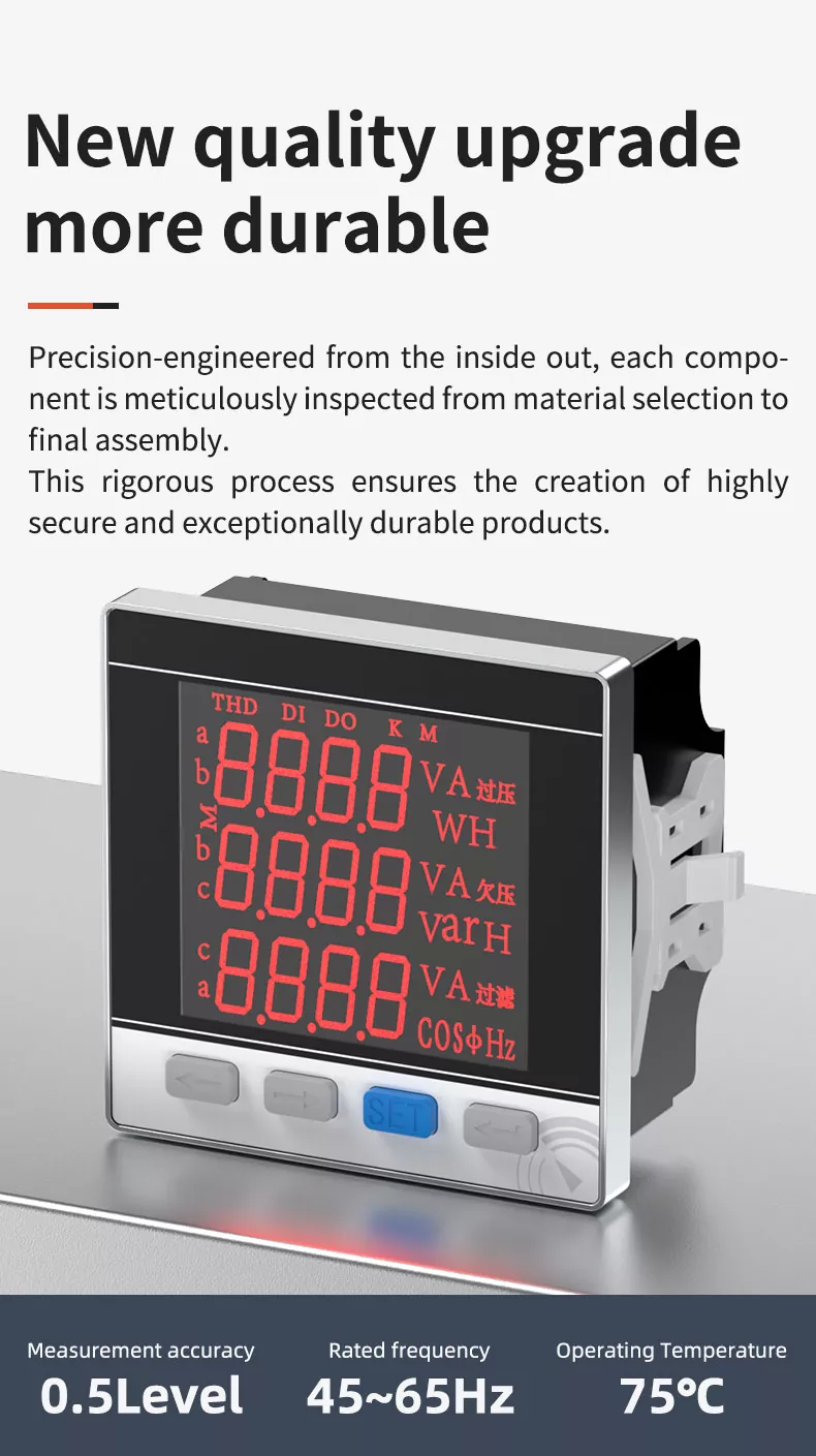 Three Phase LED Multifunctional Meter