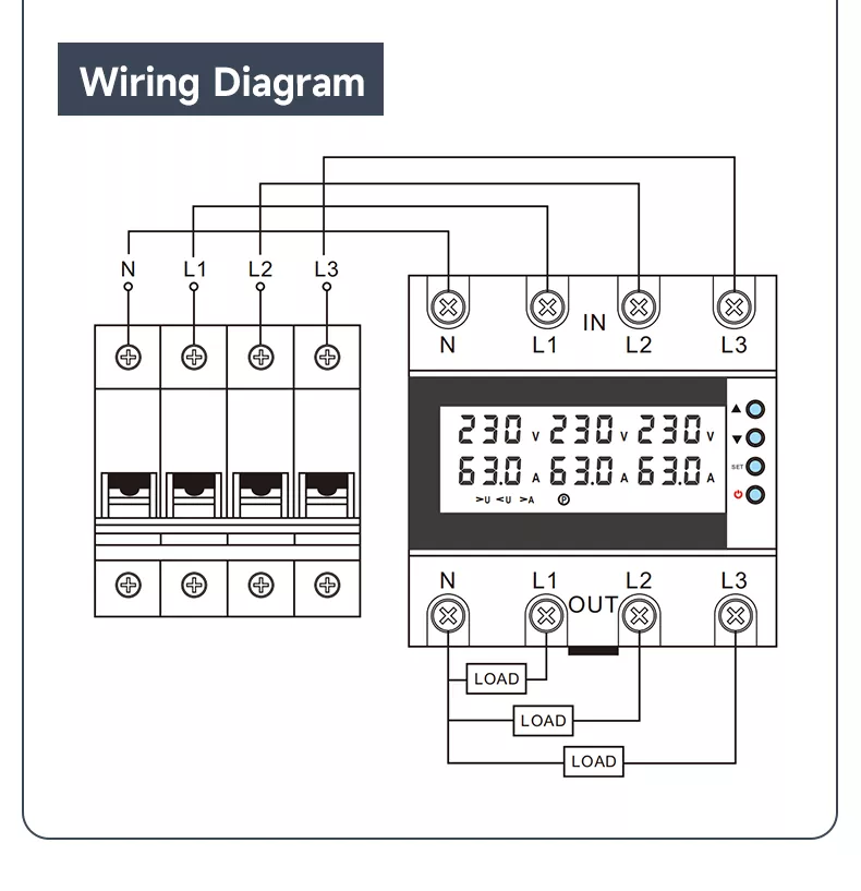 Three Phase Over and Under Voltage Protector