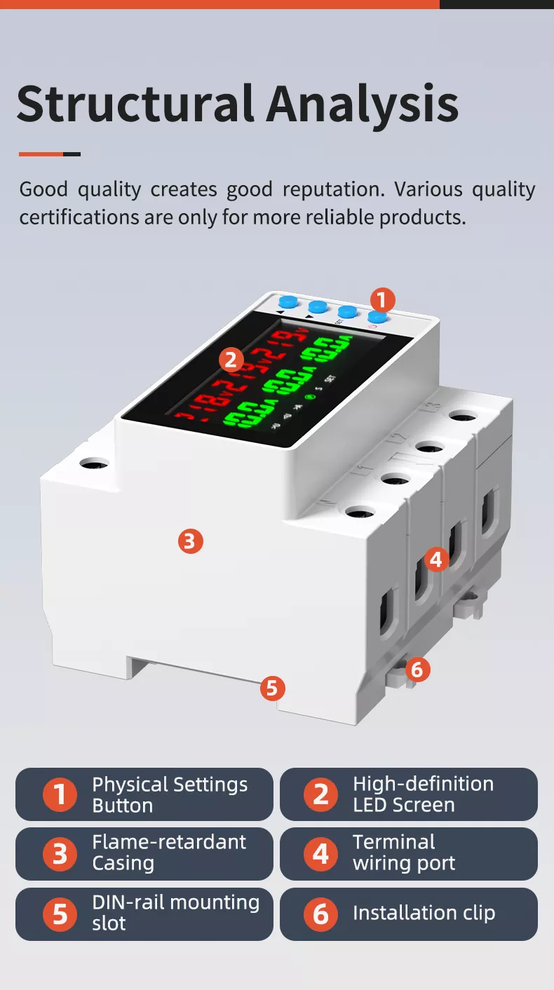 Three Phase Over and Under Voltage Protector