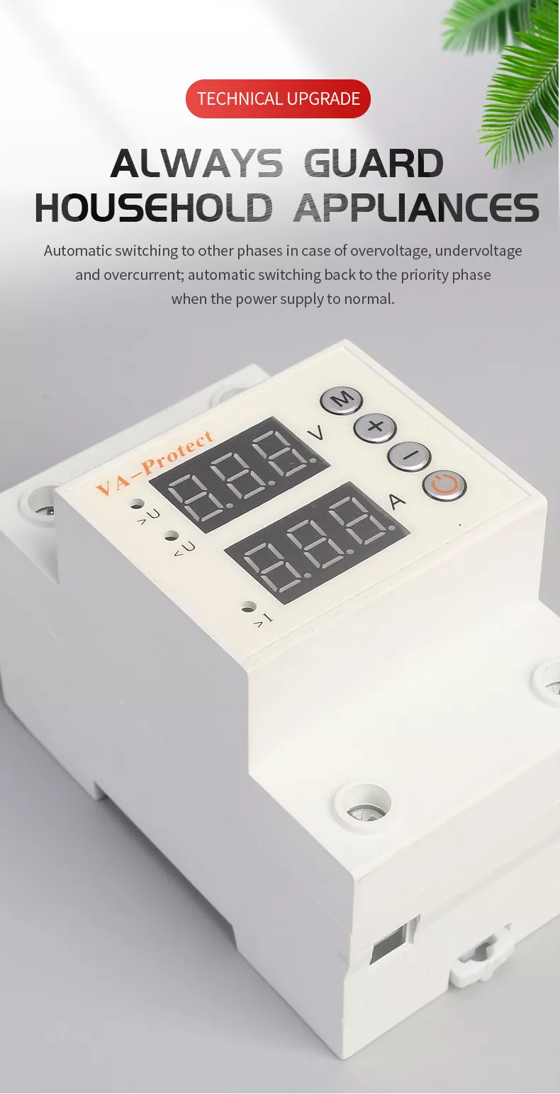 VA Protect Dual Display Adjustable Voltage Protector