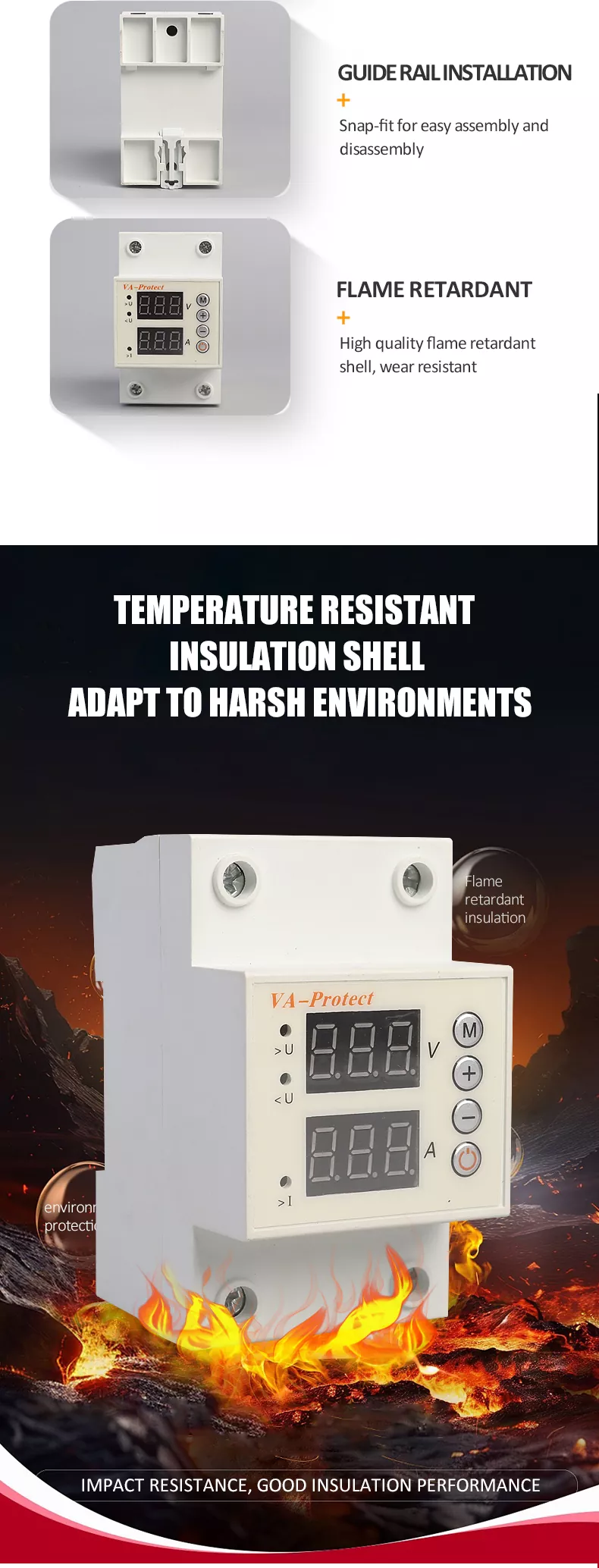 VA Protect Dual Display Adjustable Voltage Protector