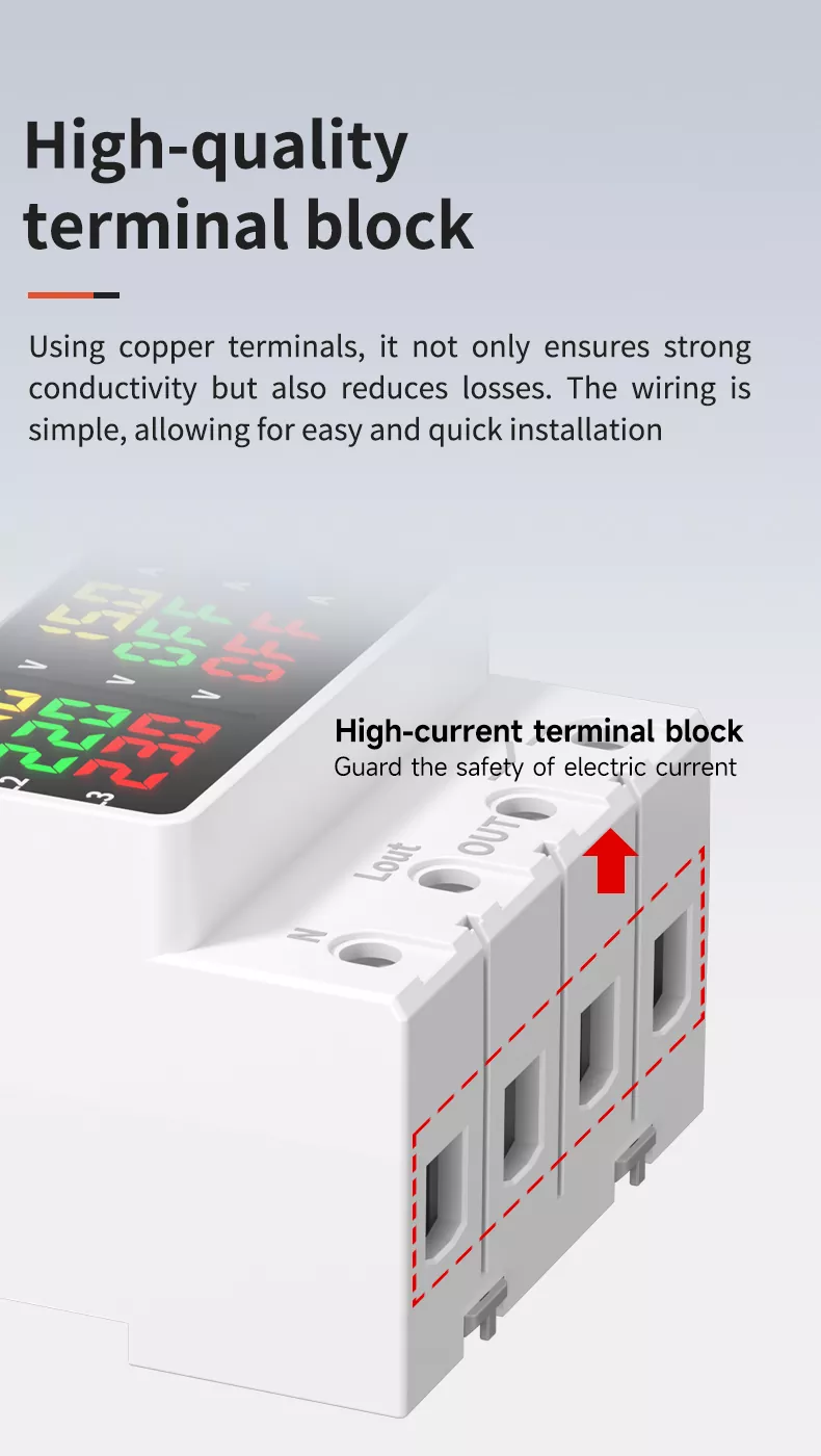 4P/8P Over and Under Voltage Protector