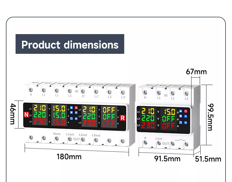4P/8P Over and Under Voltage Protector