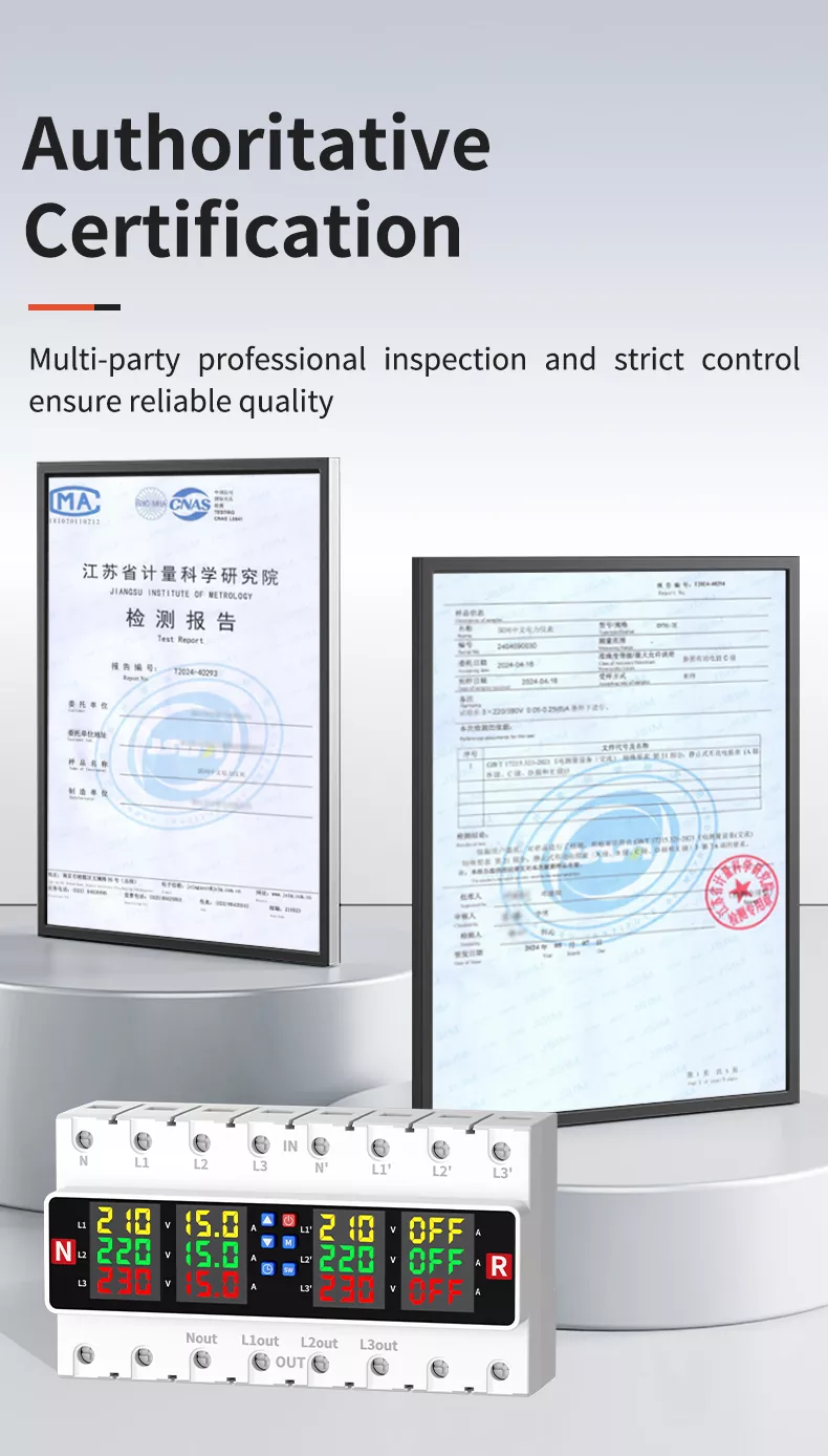 4P/8P Over and Under Voltage Protector