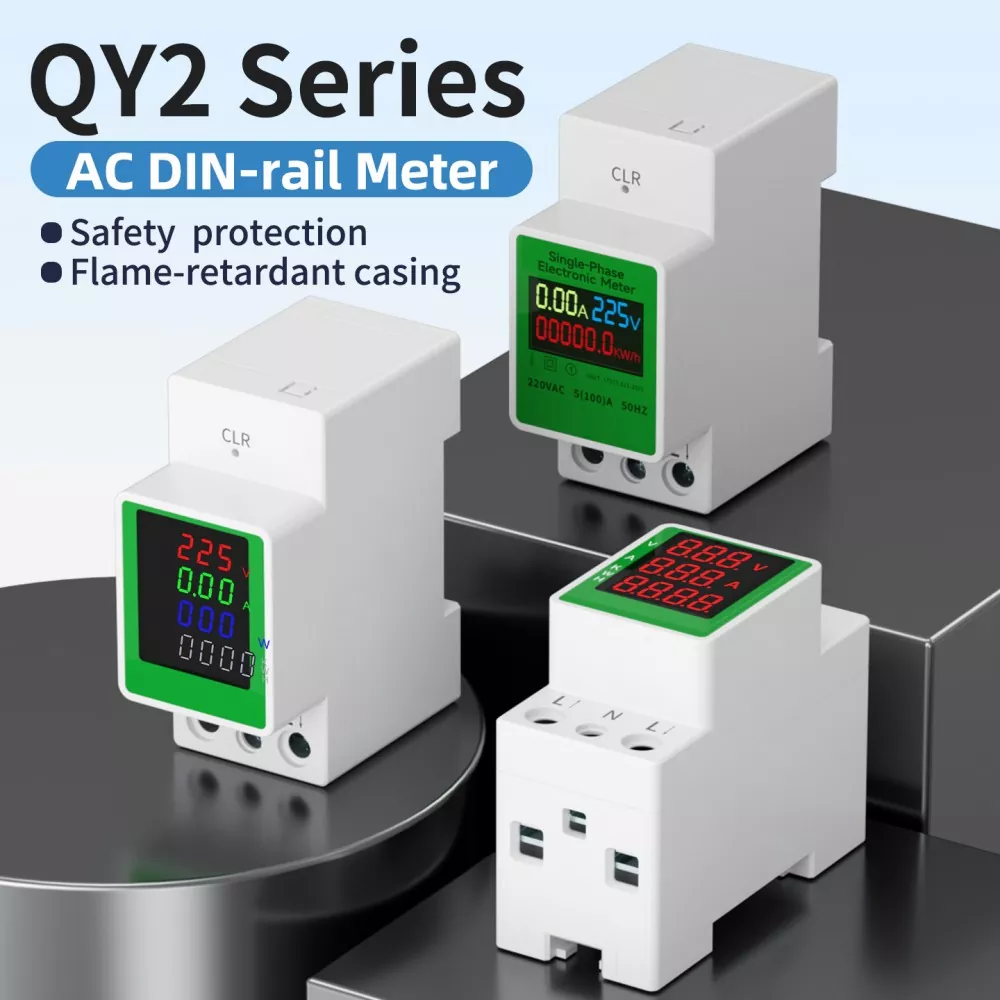QY2 AC Din rail Meter