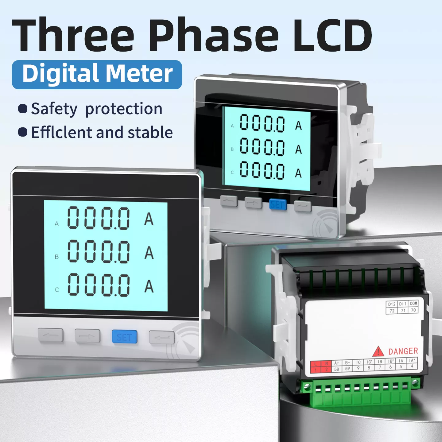 Three Phase LCD Digital Meter