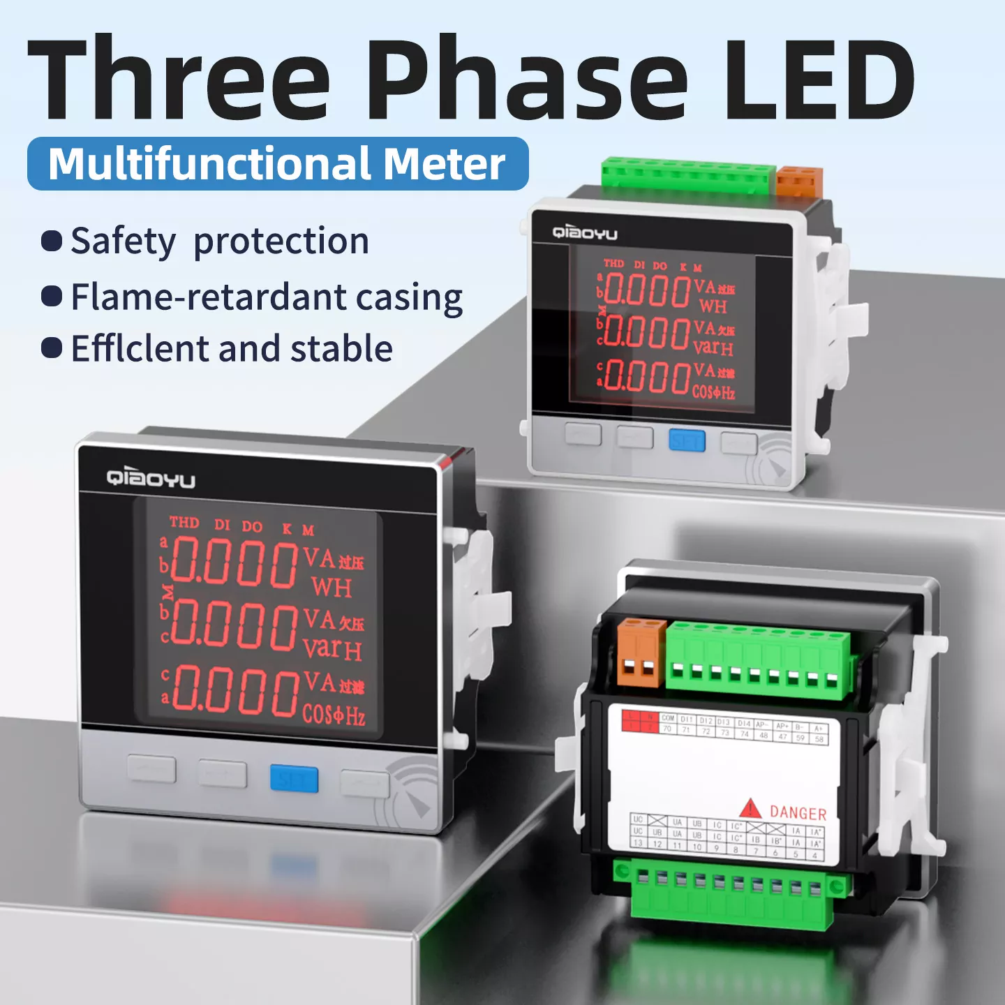 Three Phase LED Multifunctional Meter